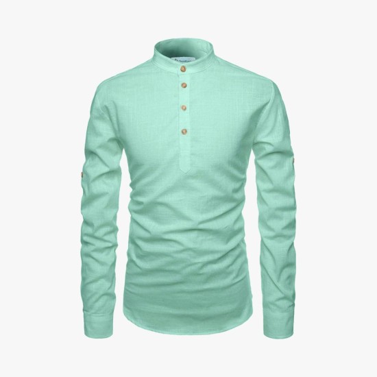 Men Solid Pure Cotton Straight Kurta For Men