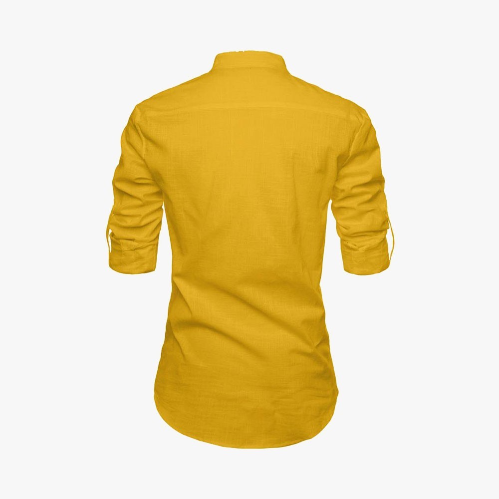 Men Solid Pure Cotton Straight Kurta For Men