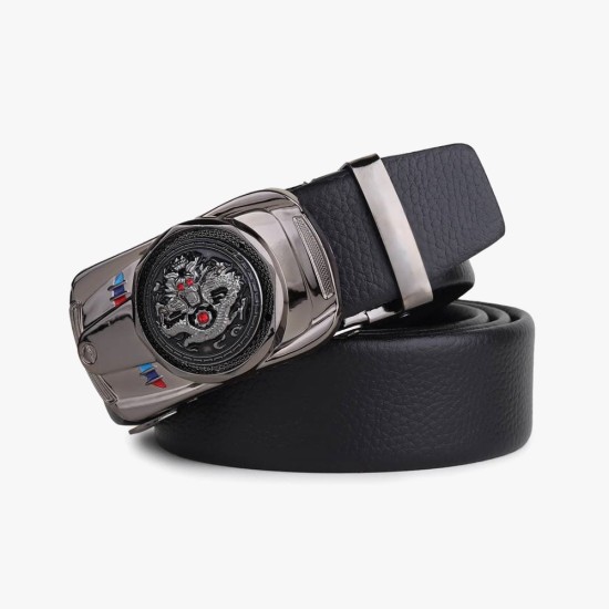 Just Style Men Black Artificial Leather Belt