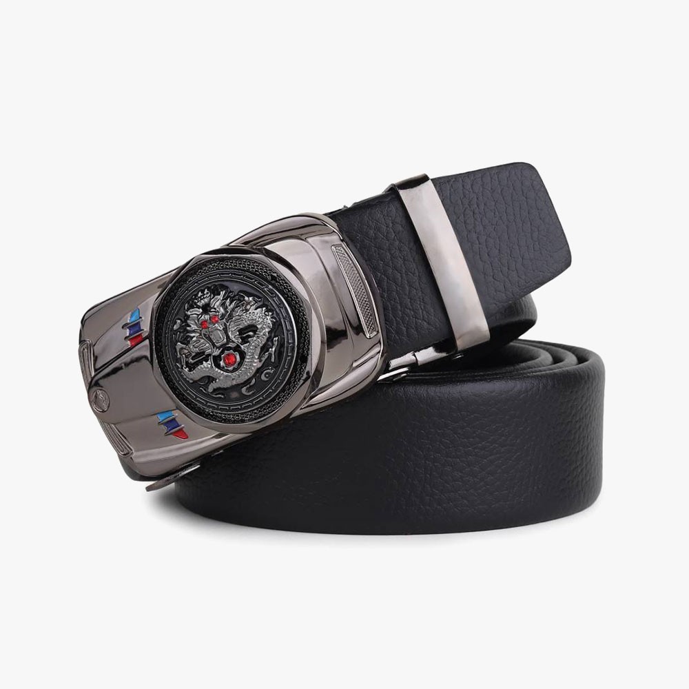 Just Style Men Black Artificial Leather Belt