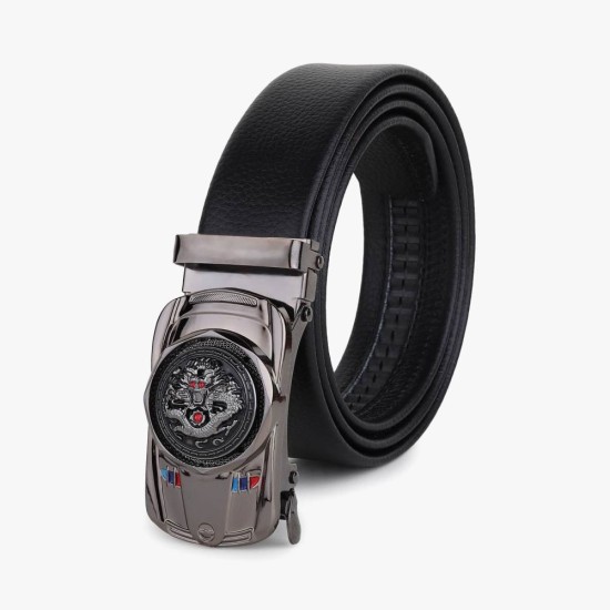 Just Style Men Black Artificial Leather Belt