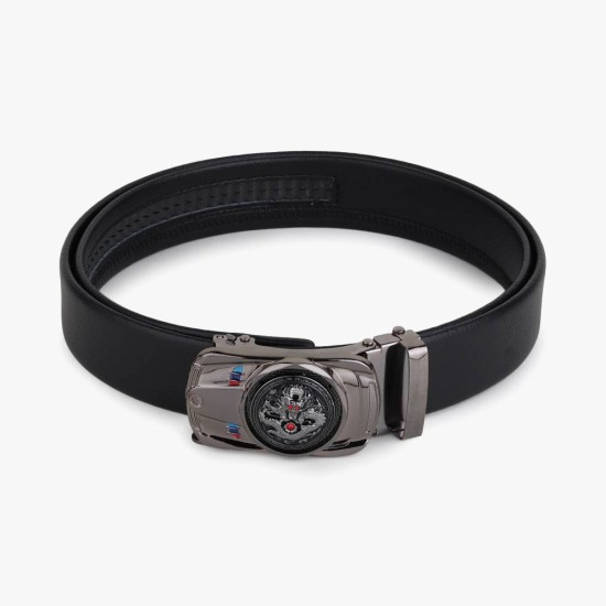 Just Style Men Black Artificial Leather Belt
