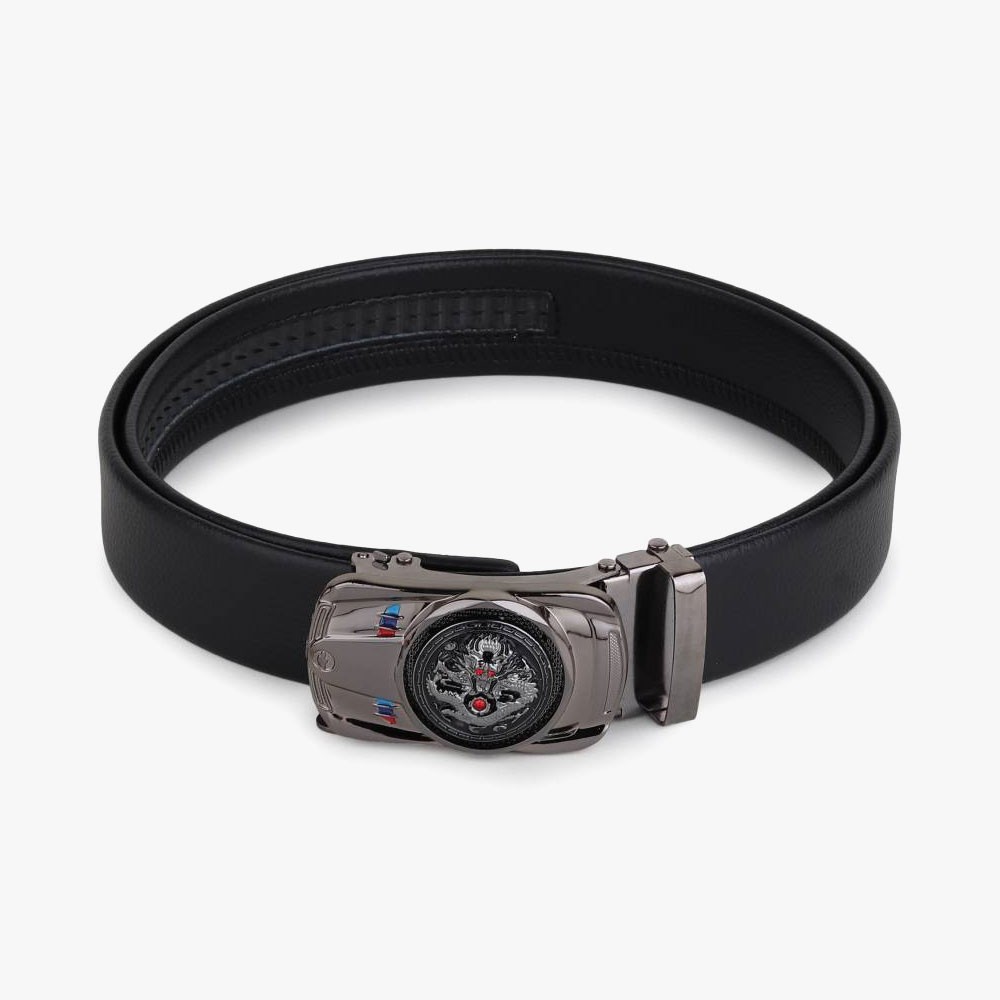 Just Style Men Black Artificial Leather Belt