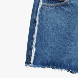 High Waist Straight Summer Jean Shorts Women