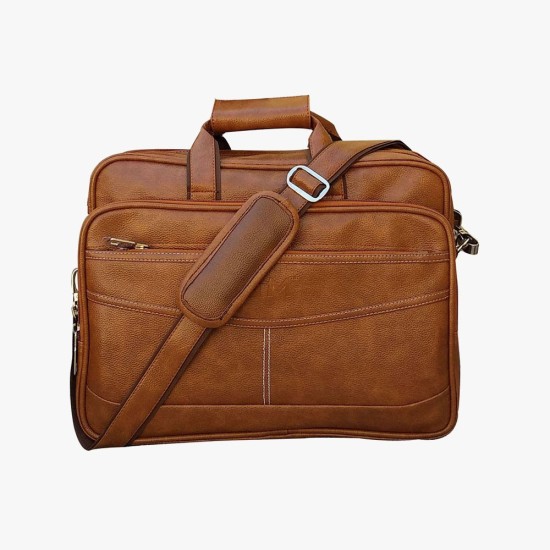 Loggin Synthetic Leather Laptop Executive Bag