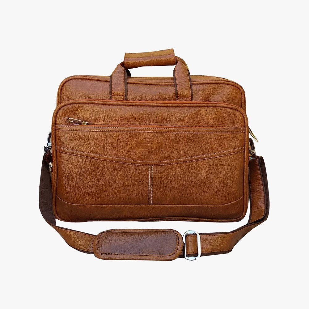 Loggin Synthetic Leather Laptop Executive Bag