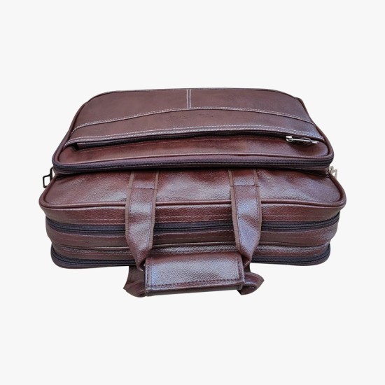 Loggin Synthetic Leather Laptop Executive Bag