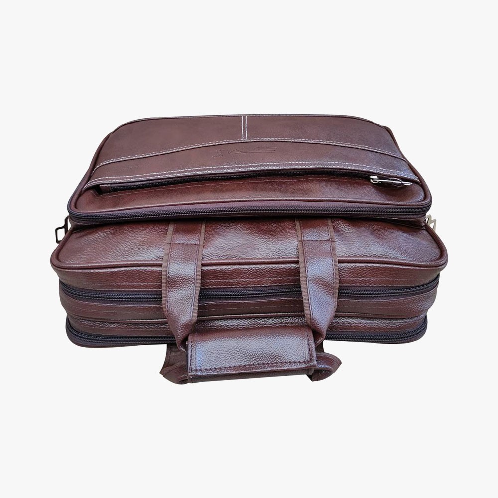 Loggin Synthetic Leather Laptop Executive Bag